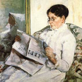 'Reading Le Figaro', 1883