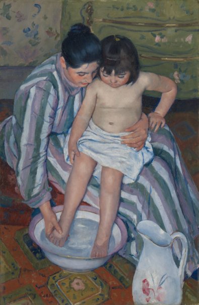 Cassatt the childs bath 1893